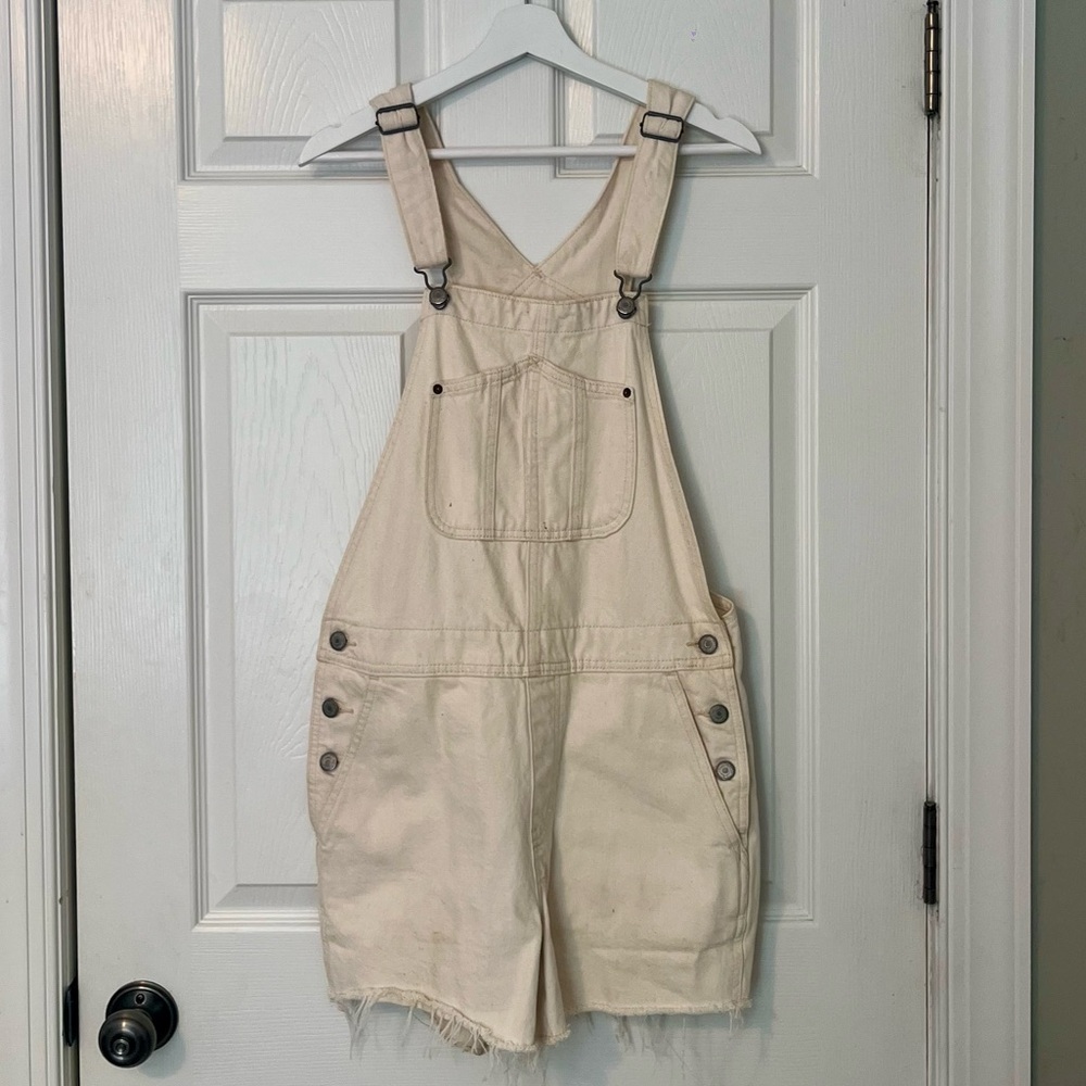 Old Navy Beige Denim Overalls